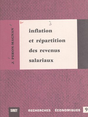 cover image of Inflation et répartition des revenus salariaux